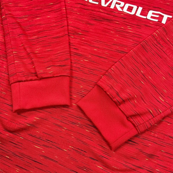 Adidas Shirt Men's M Red Manchester United Soccer Long Sleeve Jersey Aeroready - Picture 7 of 13